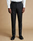 Natural Stretch Twill Suit Trousers - Black