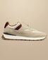 Leather and Suede Trainers - Cream