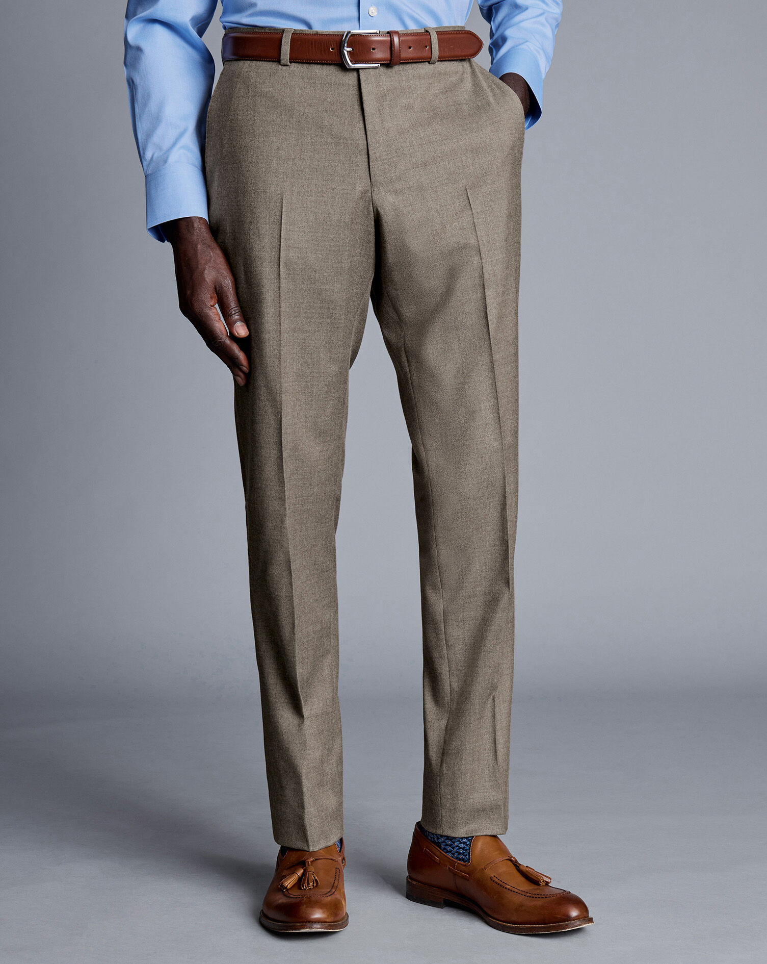 Charles Tyrwhitt 36 x 32 Slim Wool Dress Pants Slacks Trousers Pinstripe  Navy | eBay