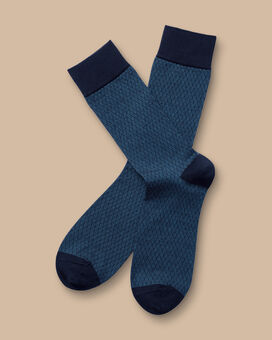 Diamond Socks - Ocean Blue
