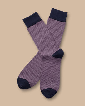 Diamond Socks - Blackberry Purple