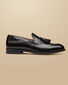 Leather Tassel Loafers - Black