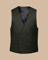 Italian Flannel Suit Waistcoat - Forest Green