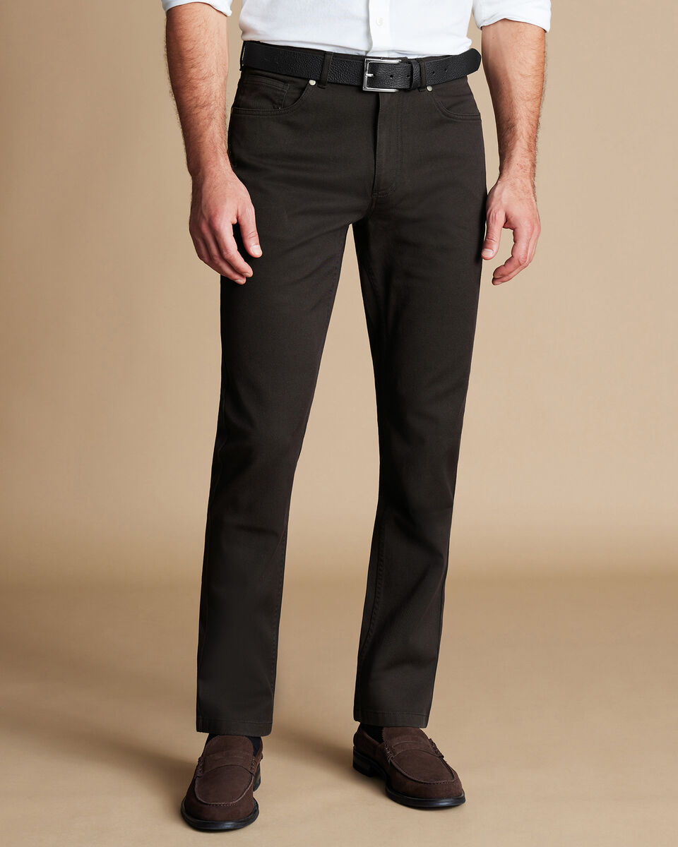 Twill 5 Pocket Jeans - Black | Charles Tyrwhitt