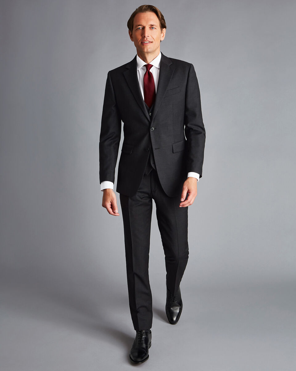 Twill Business Suit - Charcoal | Charles Tyrwhitt