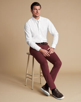 Chino sans repassage Ultimate - Rouge bordeaux