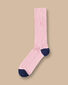 Cotton Rib Socks - Light Pink