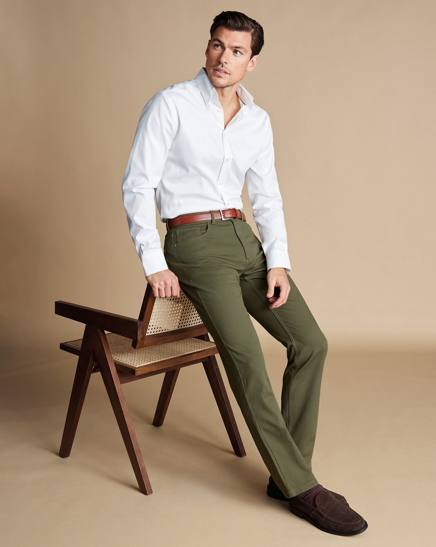 Buy Khaki Trousers & Pants for Men by Colorplus Online | Ajio.com