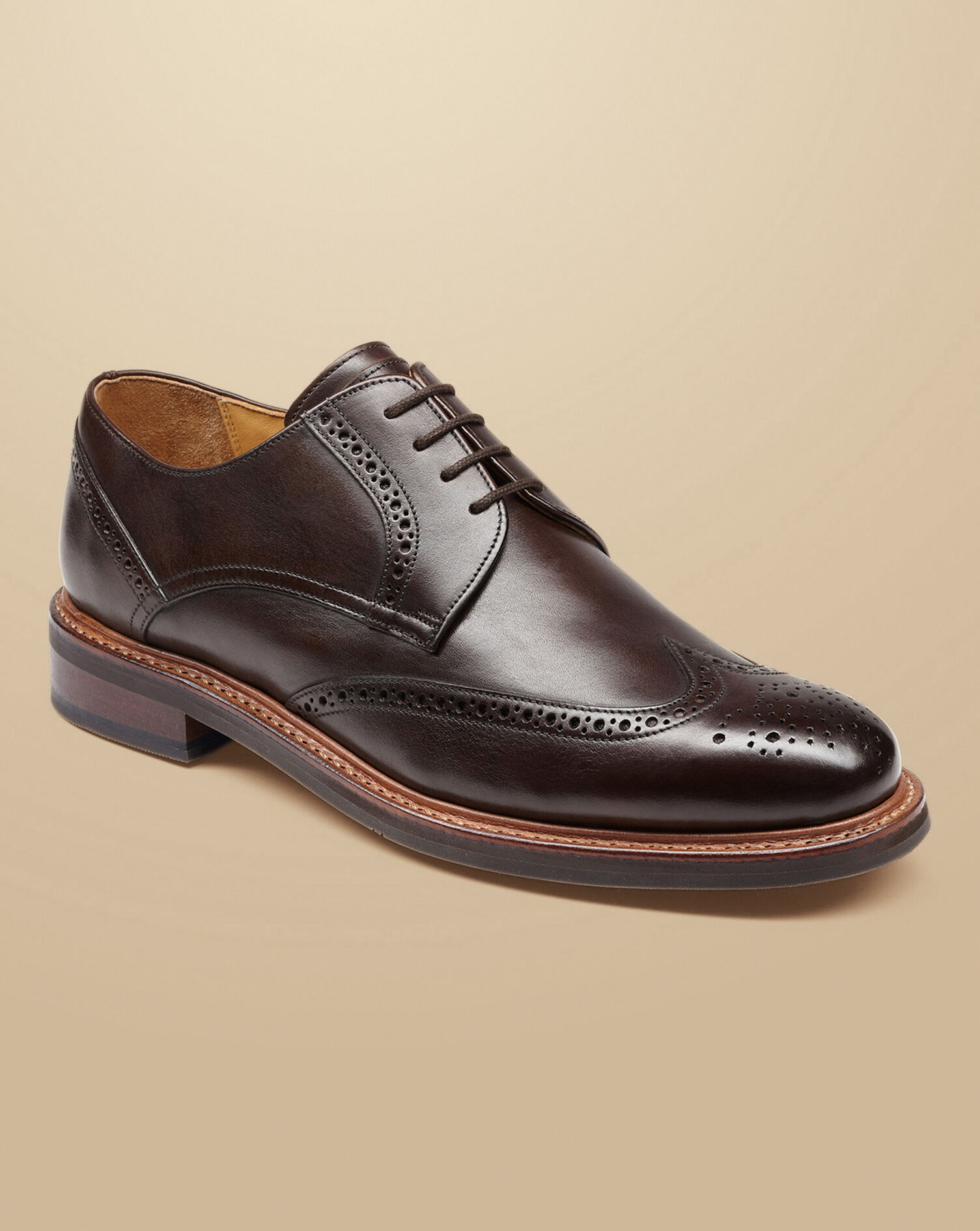 rubber soled brogue shoes