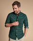 New York Jets Button-Down Collar Washed Oxford Check Shirt - Green