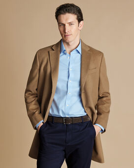 Wool Overcoat - Light Camel