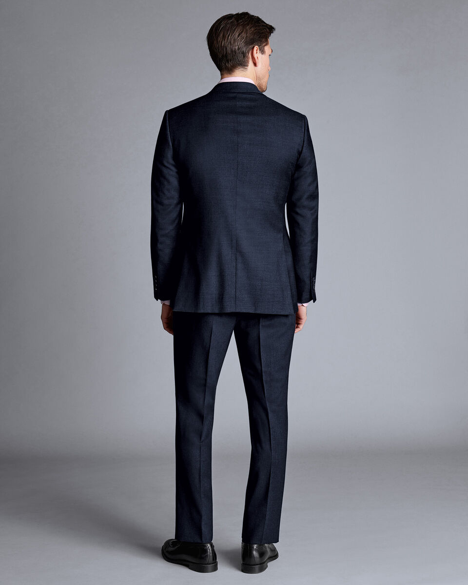 Natural Stretch Twill Suit - Navy | Charles Tyrwhitt