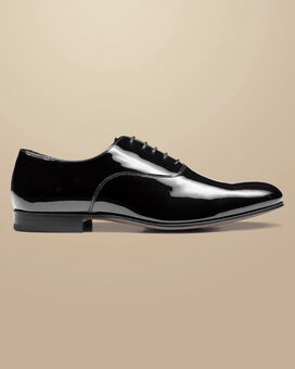 Patent Oxford Shoes - Black