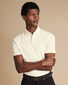 Textured Jacquard Polo - Cream