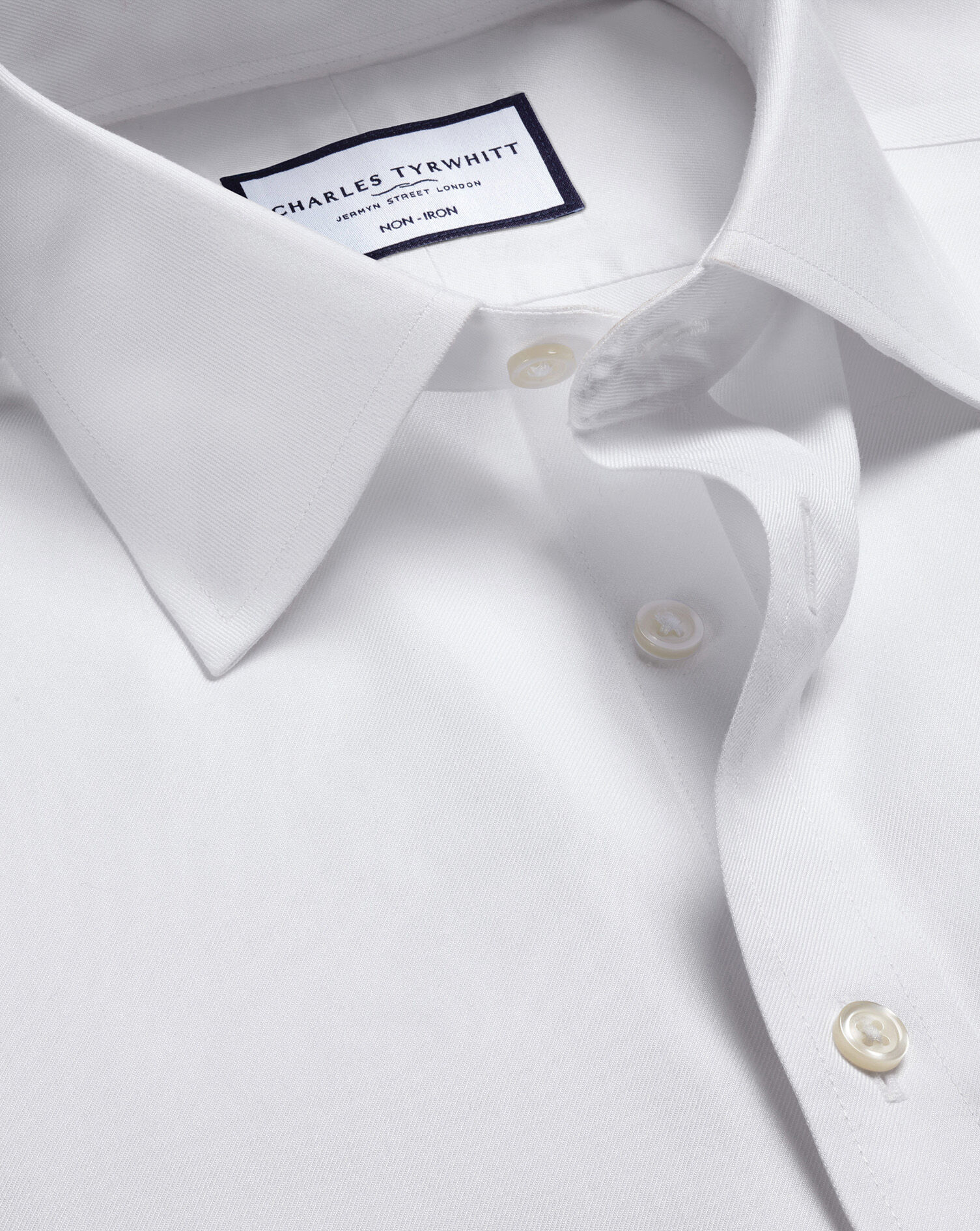 Non-Iron Royal Oxford Shirt - White | Charles Tyrwhitt