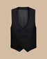 Double Breasted Dinner Suit Waistcoat - Black