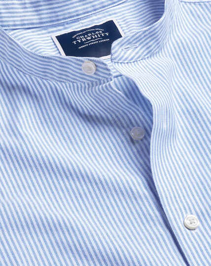 Men's Collarless Shirts | Grandad Collar Shirts | Charles Tyrwhitt