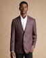 Puppytooth Wool Silk Jacket - Dark Pink