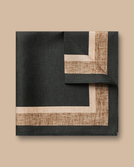 Silk Pocket Square - Dark Green