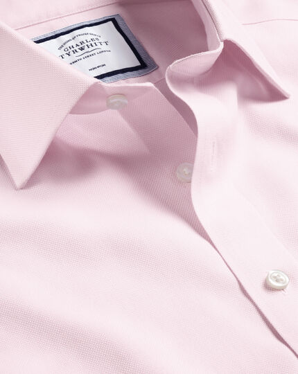 Mini Oxford Lt Pink Non Iron Solid Custom Monogrammed Dress Shirt