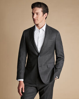 Italian Luxury Suit Jacket  - Dark Grey