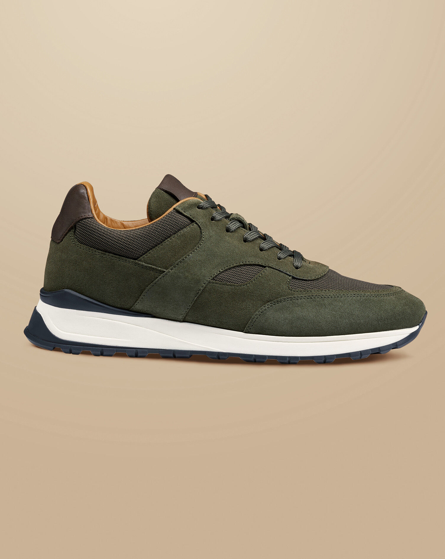 Olive green hot sale trainers mens