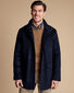 Wool Car Coat - Navy