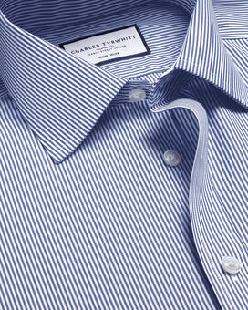 Non-Iron Bengal Stripe Shirt - Royal Blue