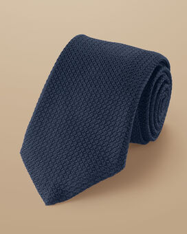 Silk Grenadine Italian Tie - Petrol Blue