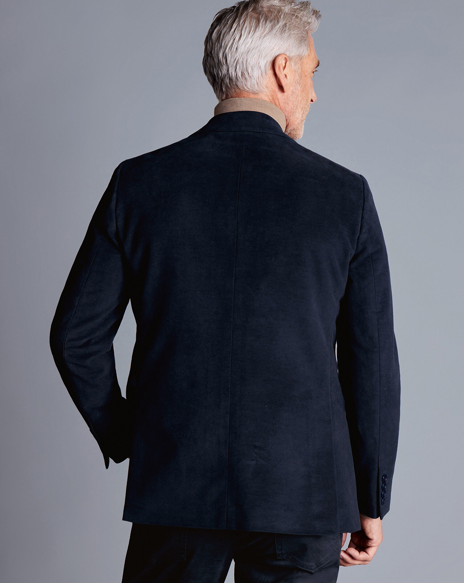 Italian Moleskin Jacket - Navy