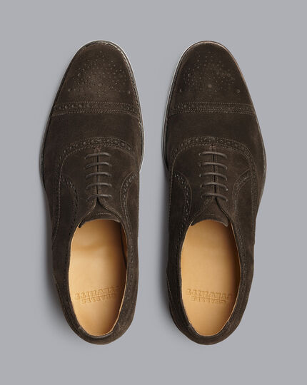 Durham Brogue Oxford Shoe - Brown 12