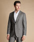 Italian Flannel Suit Jacket  - Grey