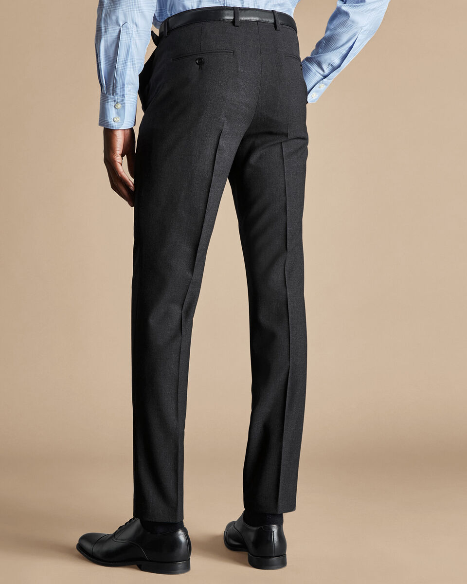Ultimate Performance Suit Pants - Charcoal | Charles Tyrwhitt