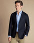 Unstructured Wool Twill Jacket - Navy