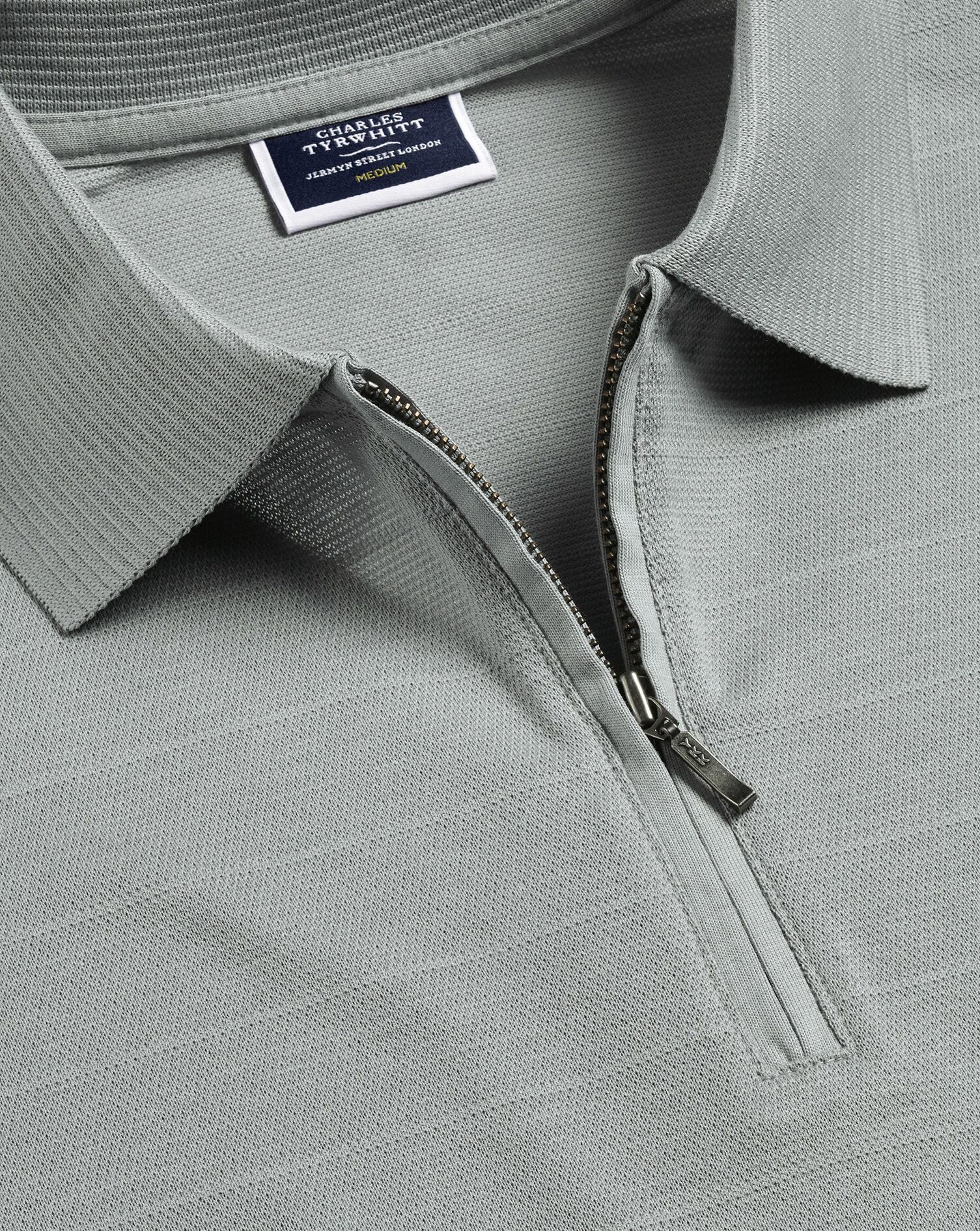 Men's Zip Neck Polos Shirts | Charles Tyrwhitt