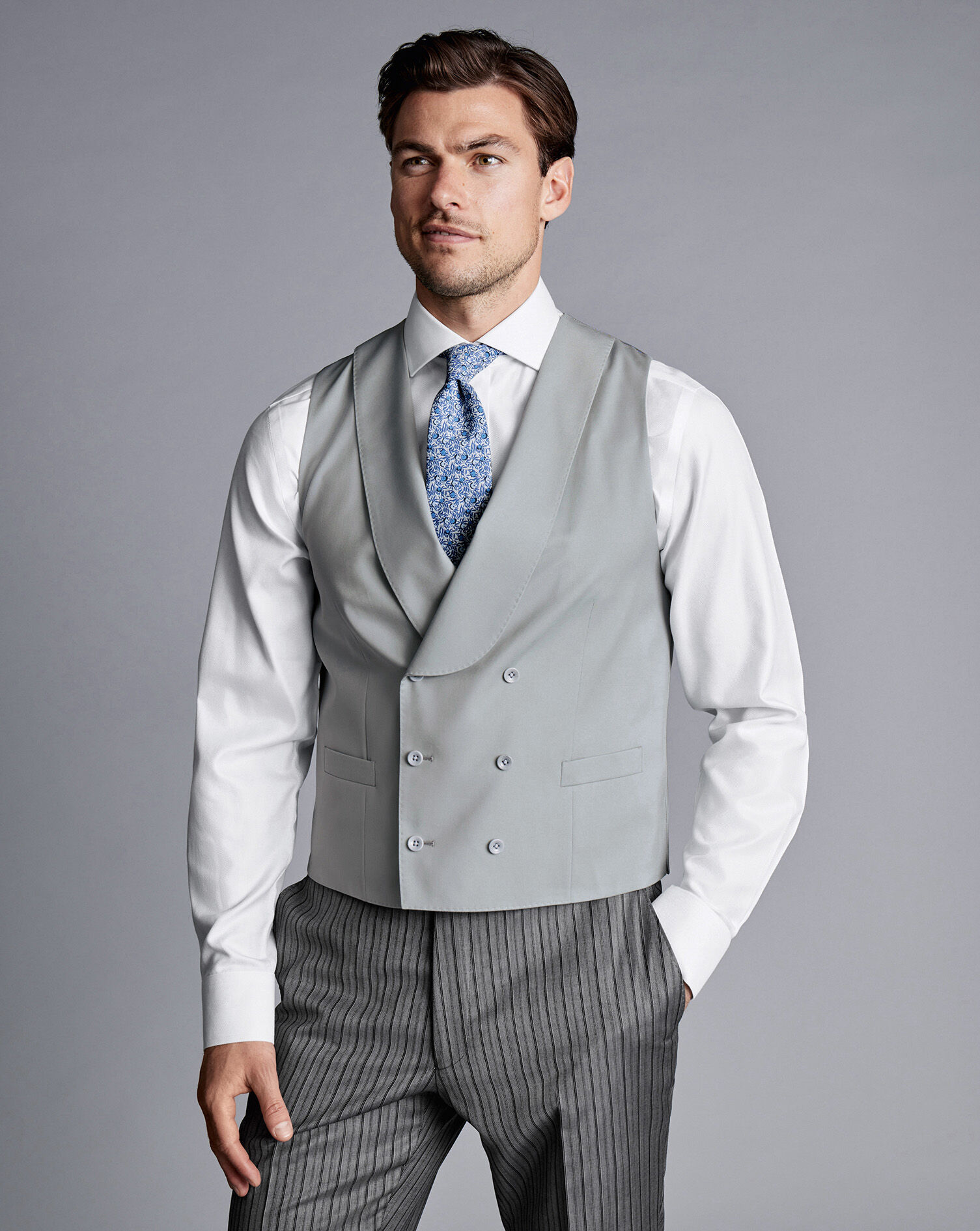 V-neck suit waistcoat top · Cream · Dressy | Massimo Dutti