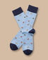 Dog Motif Socks - Sky Blue