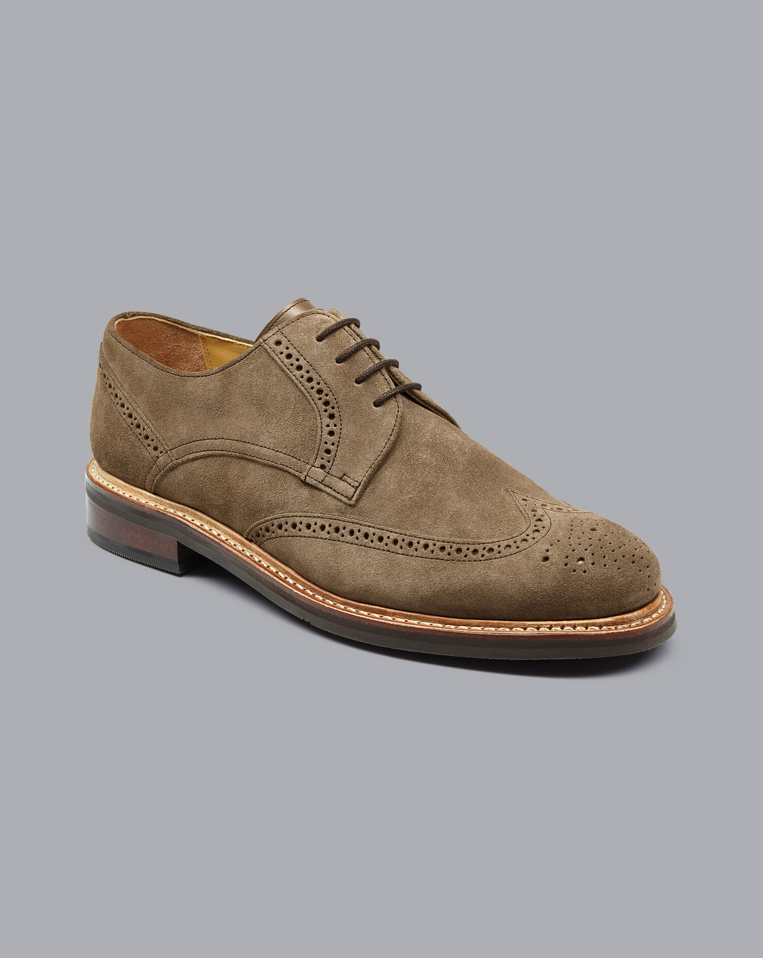 suede derby brogues