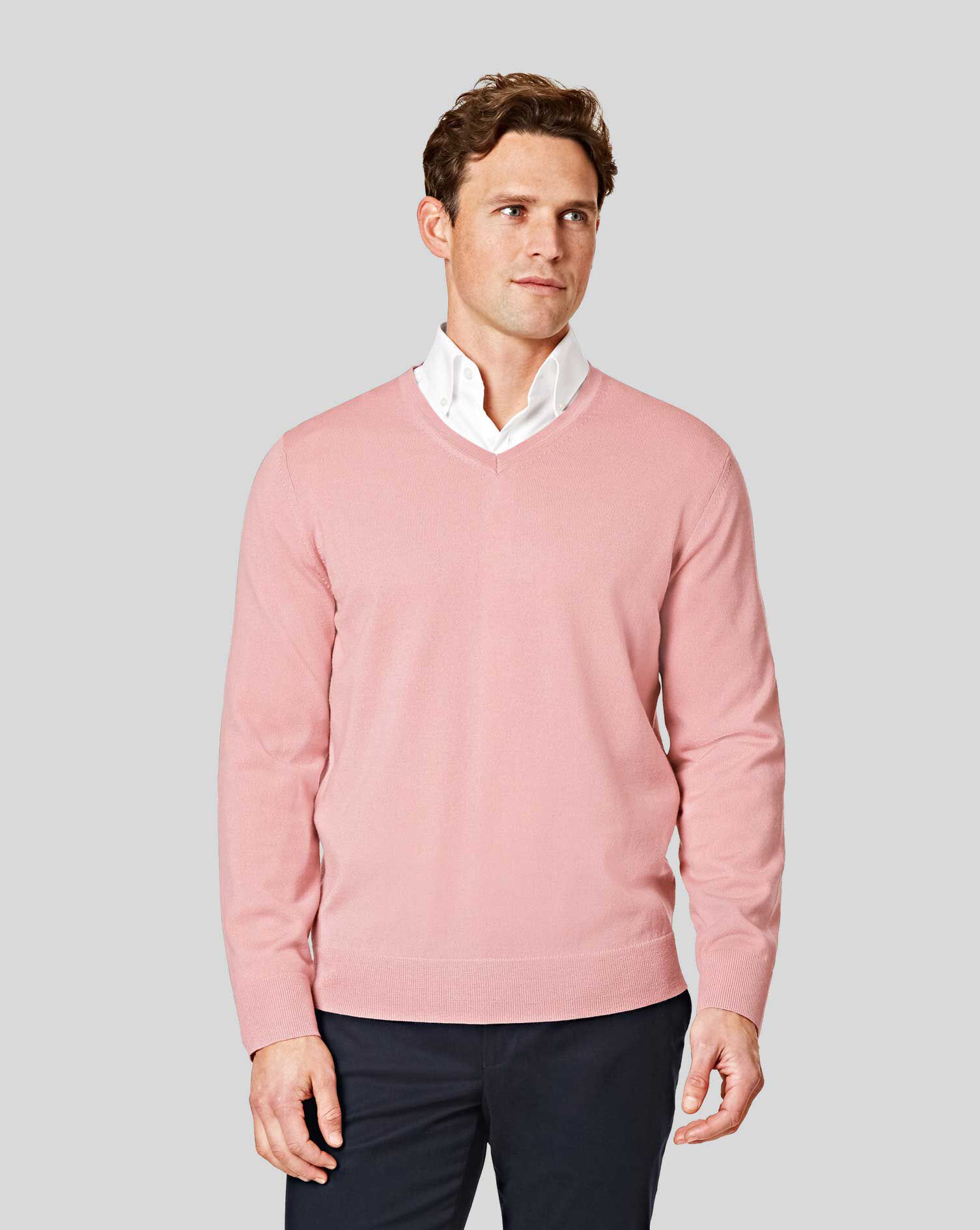 pastel pink pullover