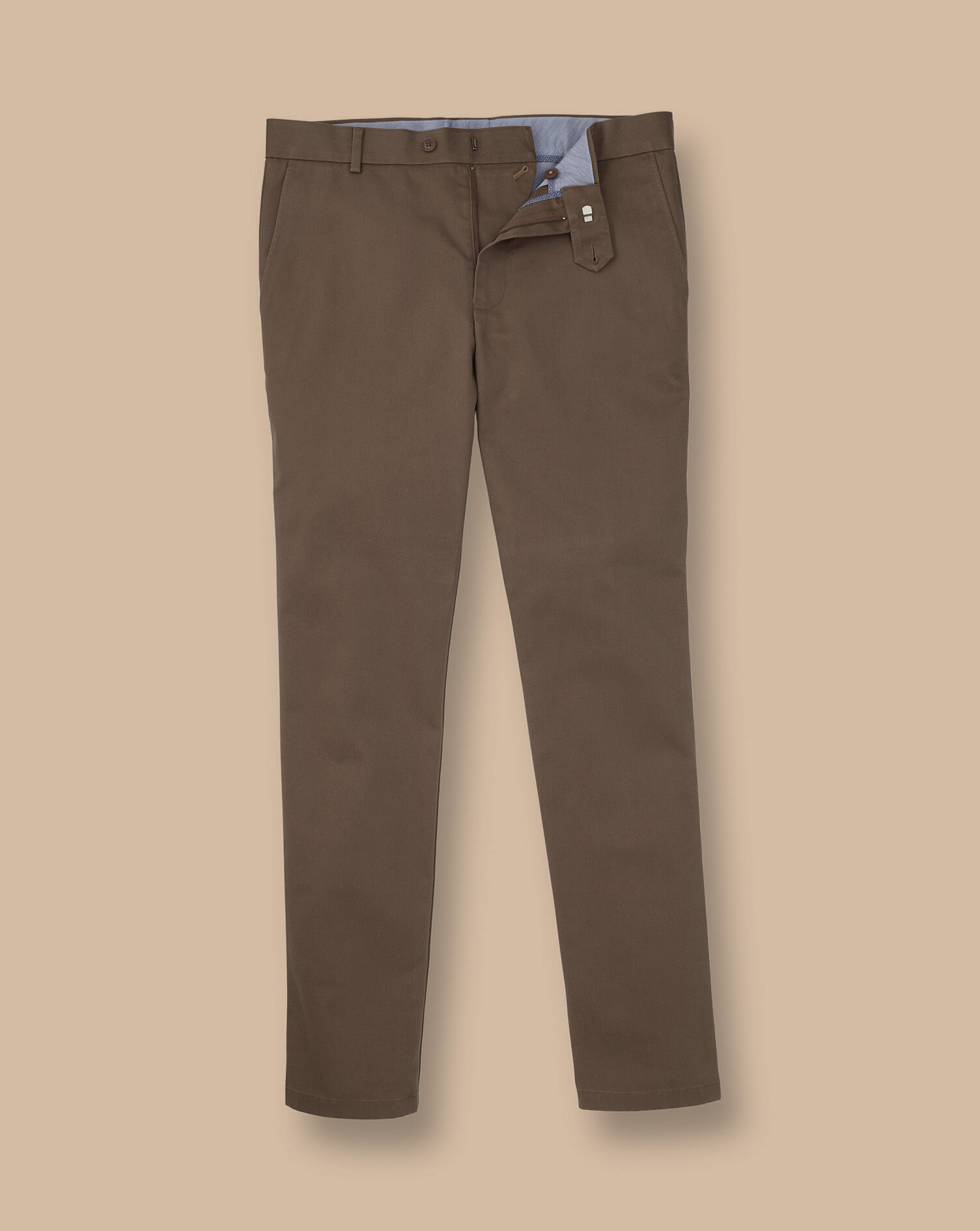 Ultimate Non-Iron Chinos - Mocha | Charles Tyrwhitt