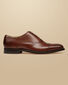 Leather Oxford Shoes - Chestnut Brown