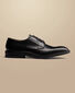 Leather Derby Rubber Sole Shoe - Black