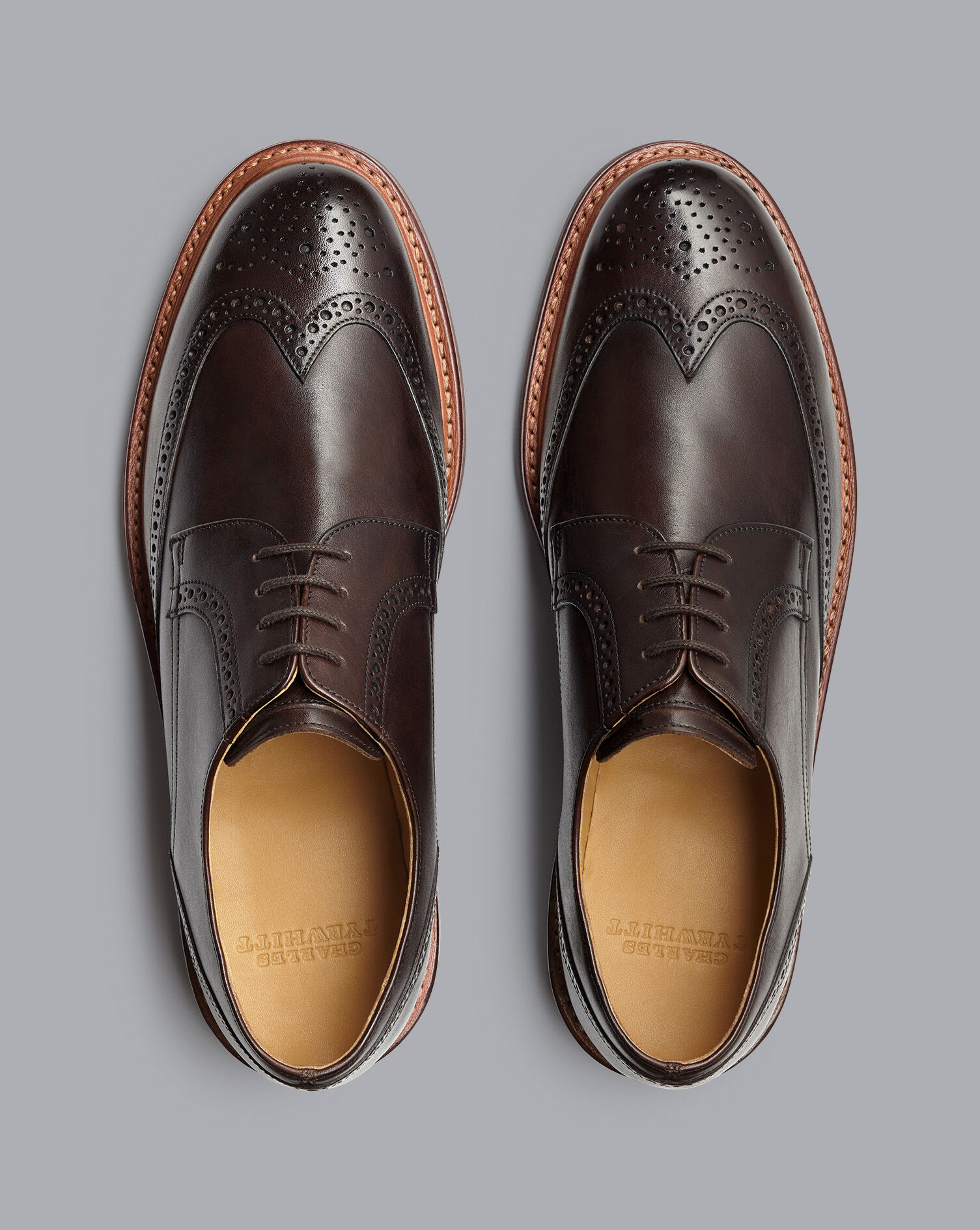 rubber soled brogue shoes