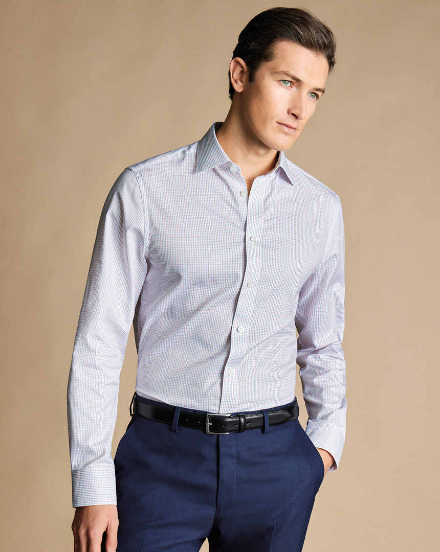 Men's Check Dress & Formal shirts | Charles Tyrwhitt