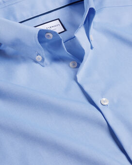 Button-Down Collar Non-Iron Oxford Shirt - Sky Blue