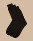 Cotton Rich 3 Pack Socks - Black