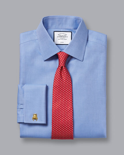 Non-Iron Royal Oxford Shirt - Ocean Blue | Charles Tyrwhitt