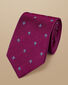 Fleur-de-Lys Silk Tie - Blackberry Purple