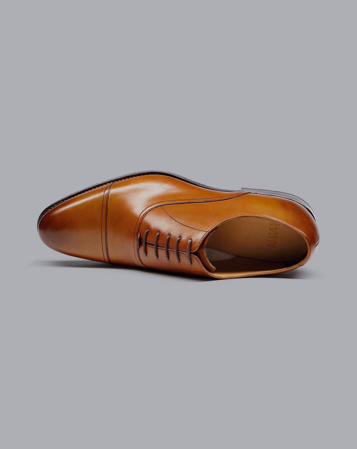 Leather Oxford Shoes - Tan | Charles 