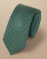 Slim Semi Plain Silk Patterned Tie - Sage Green